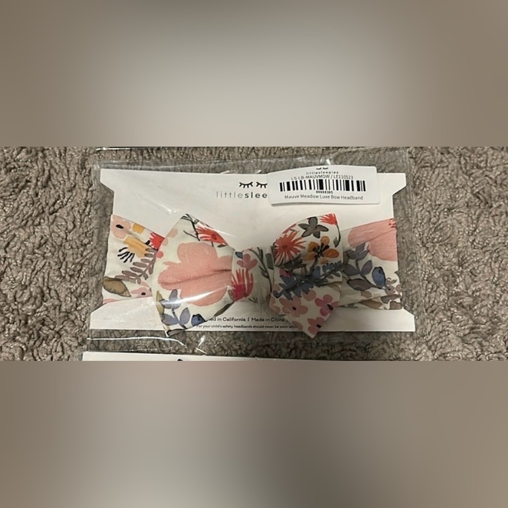 Little Sleepies bow NWT